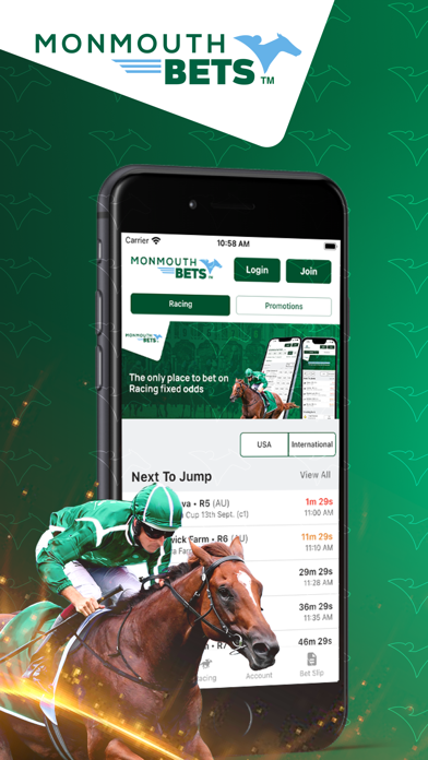 MonmouthBets - Horse Race Bets Screenshot