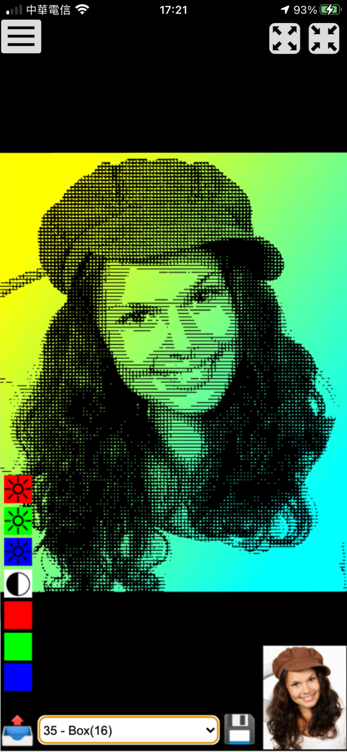 Halftone dot art
