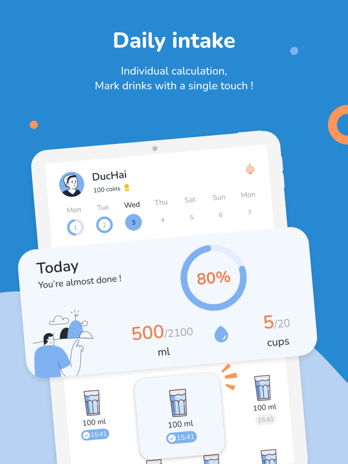 Water Tracker Drink and Widgets