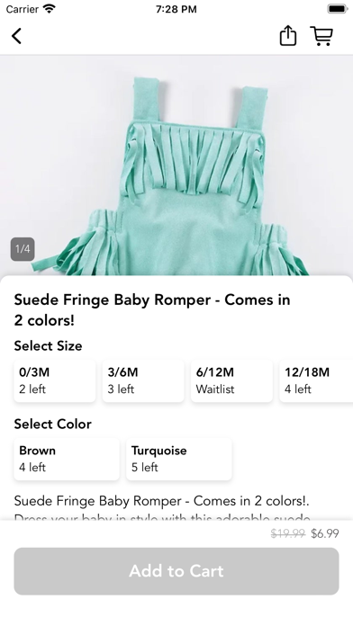 SadieMack Children's Boutique Screenshot