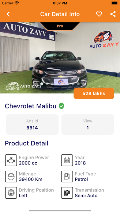 AutoZayy - Online Car Market Screenshot