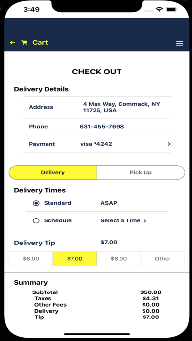 Zippi Delivery App Screenshot