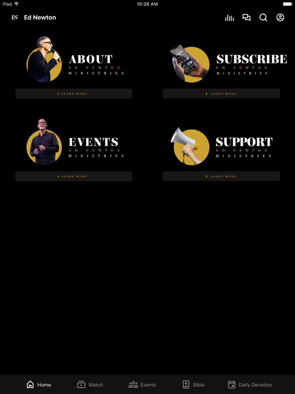 Ed Newton Ministries iPad screenshot 1 - Education app