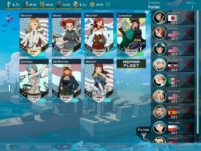 Victory Belles Shipgirls