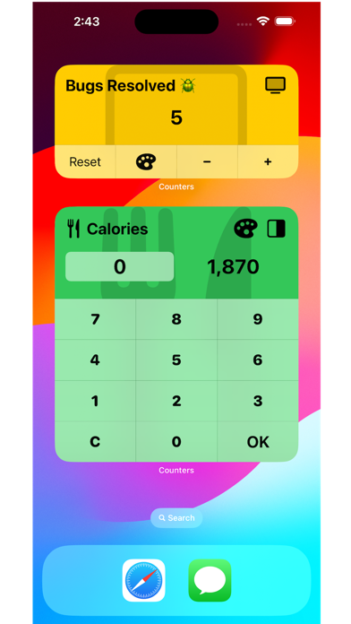 Counters - Interactive Widgets Screenshot