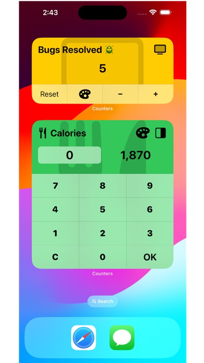 Counters - Interactive Widgets