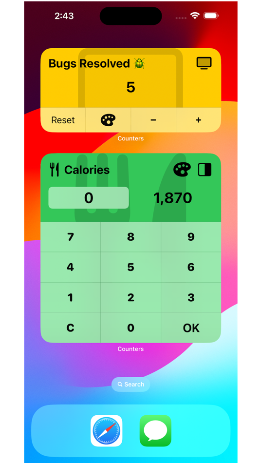 #1. Counters - Interactive Widgets (macOS) 由: Dudi Shani-Gabay