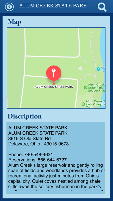 Ohio State Parks - Guide Screenshot