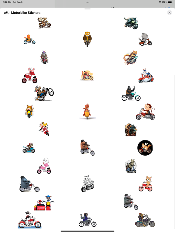 Screenshot #5 pour Motorbike Stickers
