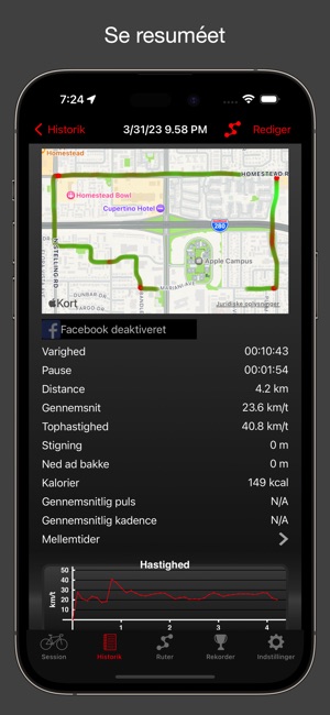 Fitmeter Bike - Cykelcomputer i App Store