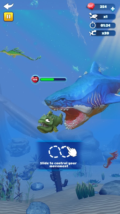 Fish merge and grow Screenshot