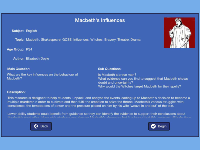 Macbeths Influences English