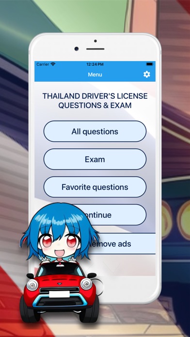 Thai Driver's License Exam DMV Screenshot