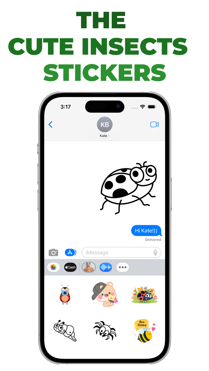 The Cute Insects stickers