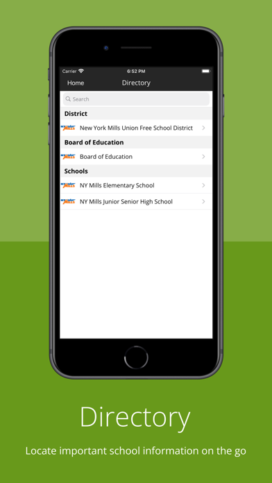 NY Mills Union Free Schools Screenshot