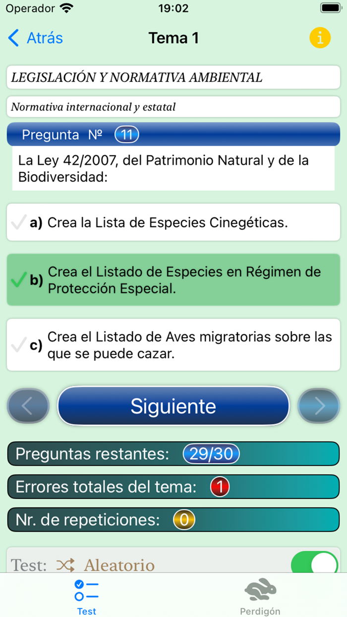 Test Caza Pais Vasco