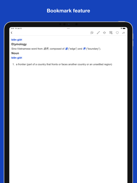 Vietnamese Origin Dictionary iPad screenshot 4 - Reference app