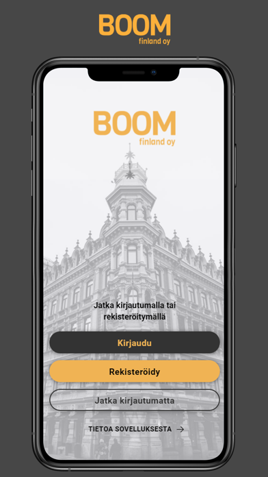 Boom Finland appi Screenshot