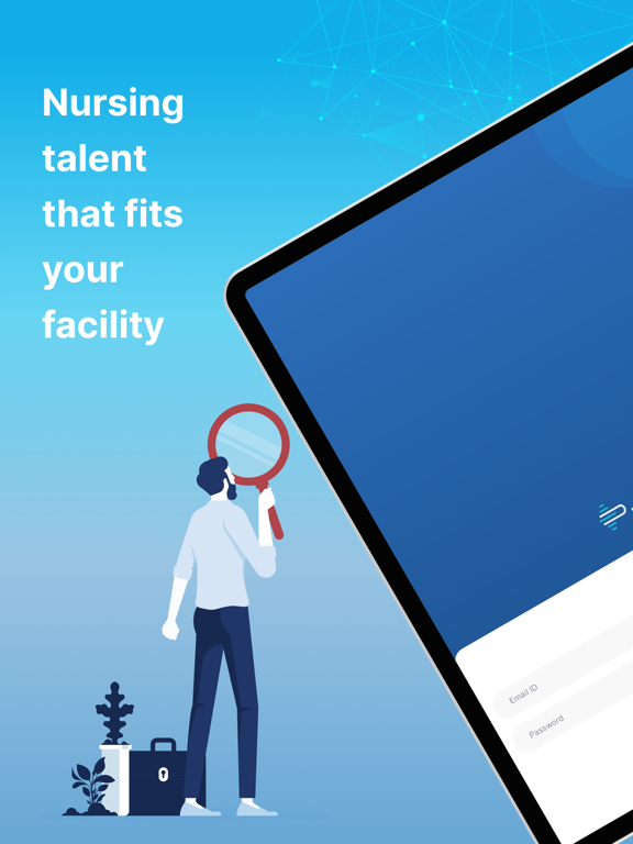 PulsedIn Employer Portal iPad screenshot 1 - Medical app