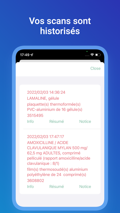 Notices de Médicaments Screenshot