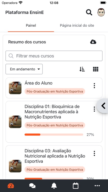 EnsinE - Sala de Aula Virtual