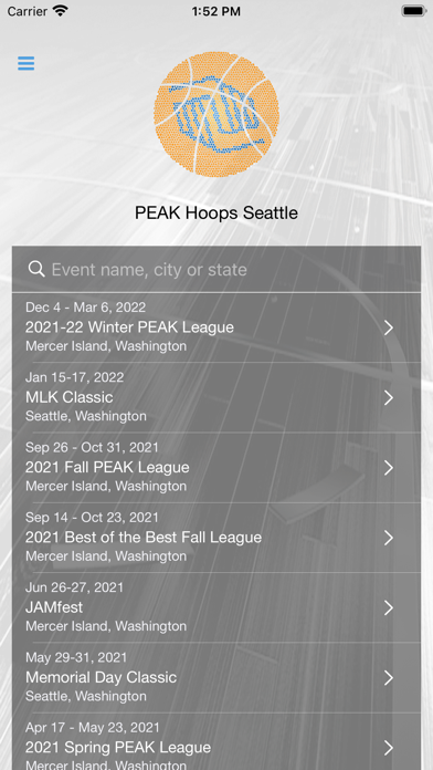 PEAK Hoops Seattle Screenshot