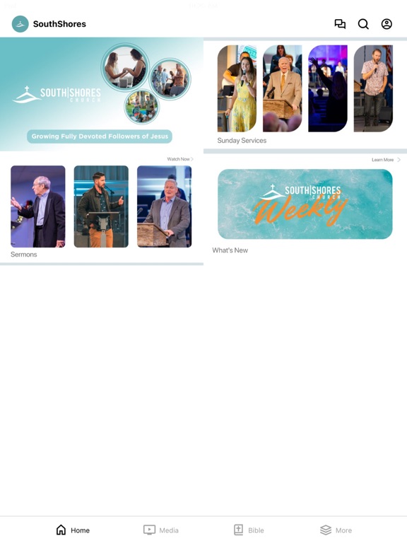 South Shores Church iPad screenshot 1 - Education app