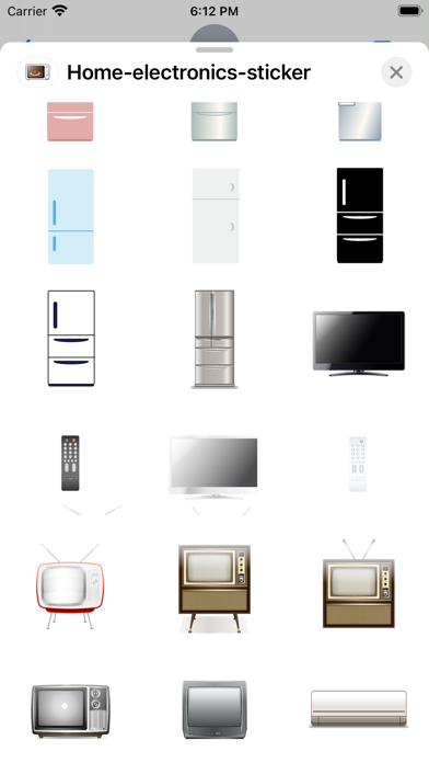 Home electronics sticker Screenshot