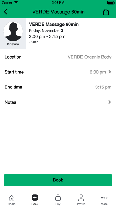 VERDE Organic Body Screenshot
