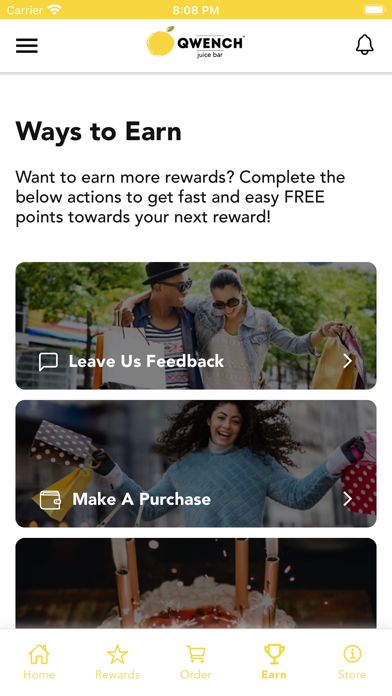 Qwench Juice Bar Canada Screenshot