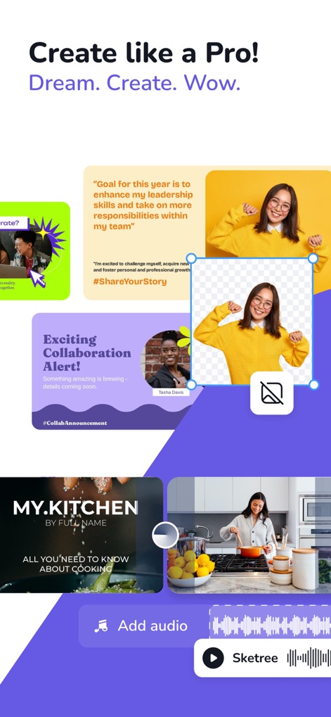 Book Cover Maker by Desygne‪r - Explore how this tool offers flexible image editing handles and diverse content blocks for comprehensive visual storytelling.