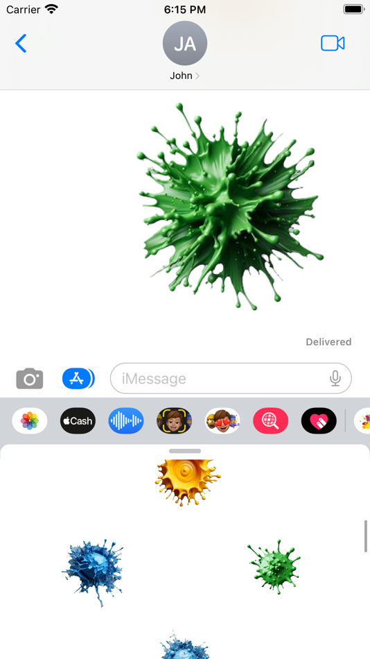 #6. Paint Splat Stickers (iOS) Podle: Paul Scott