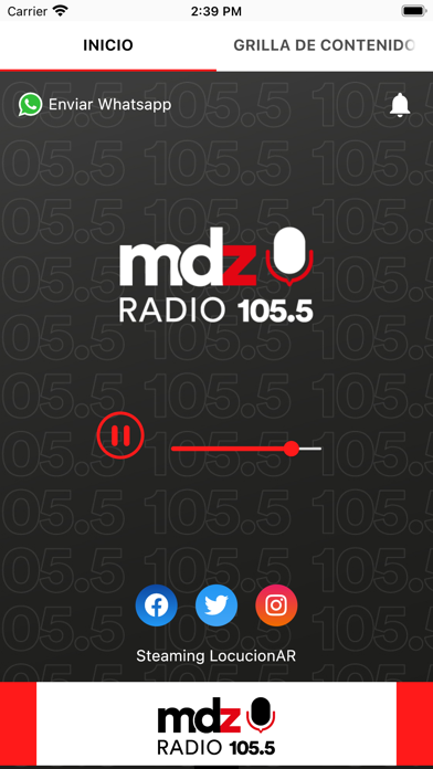 MDZ RADIO 105.5 FM Screenshot