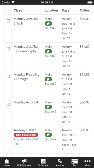 Drea Lee Dance Studio Screenshot