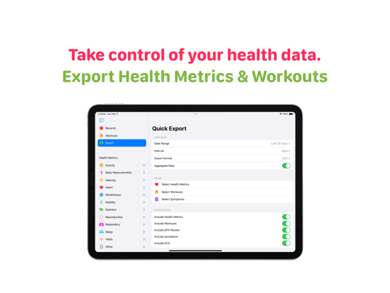 Health Auto Export - JSON+CSVのおすすめ画像2