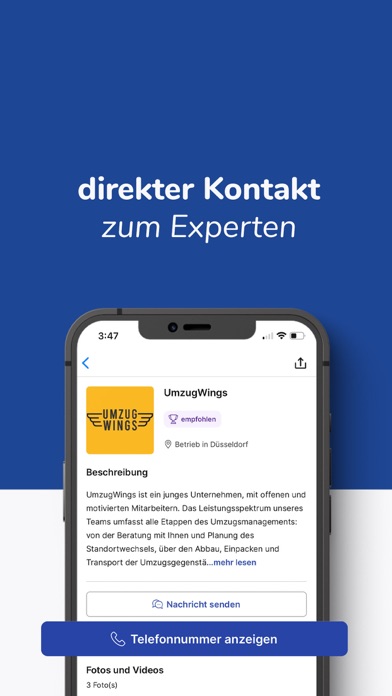 Listando: Dienstleister finden Screenshot