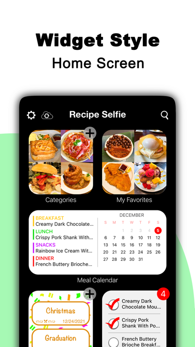 Recipe Selfie Cooking App Screenshot