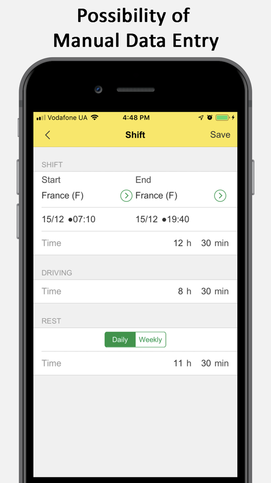 #3. Tachograph (iOS) By: Artem Kostenko