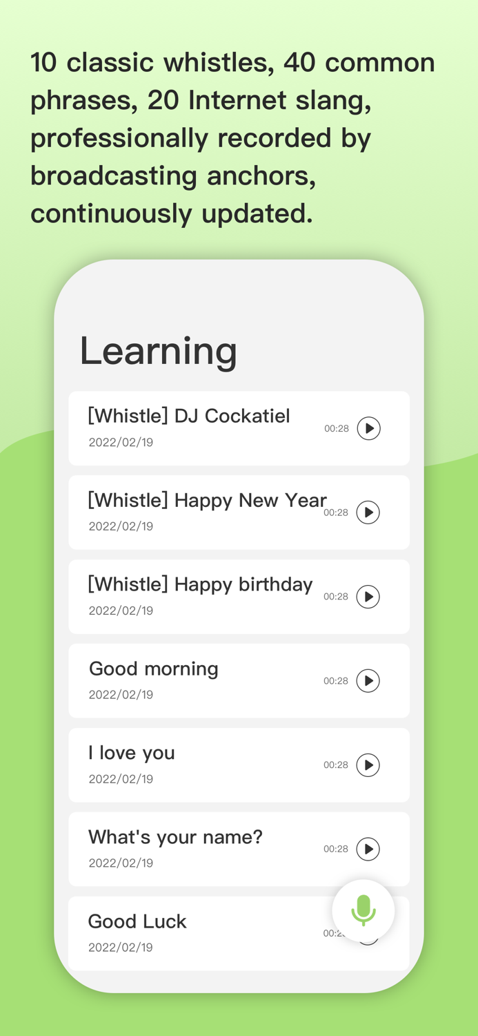 BirdTalker-Teach bird to talk