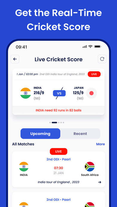 Live Cricket Score: Live Score Screenshot