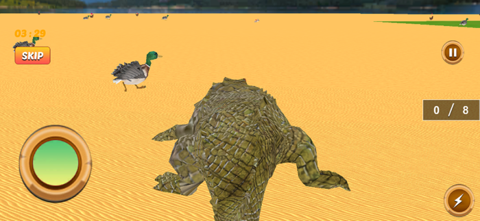 鳄鱼攻击狩猎游戏