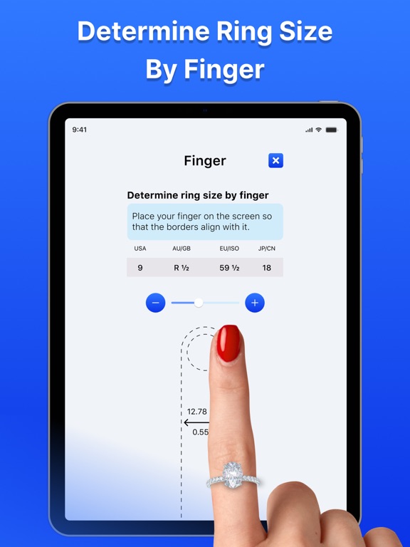 Screenshot #6 pour AR Tailleur Bague: Règle Doigt