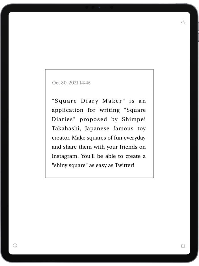 Square Diary Maker