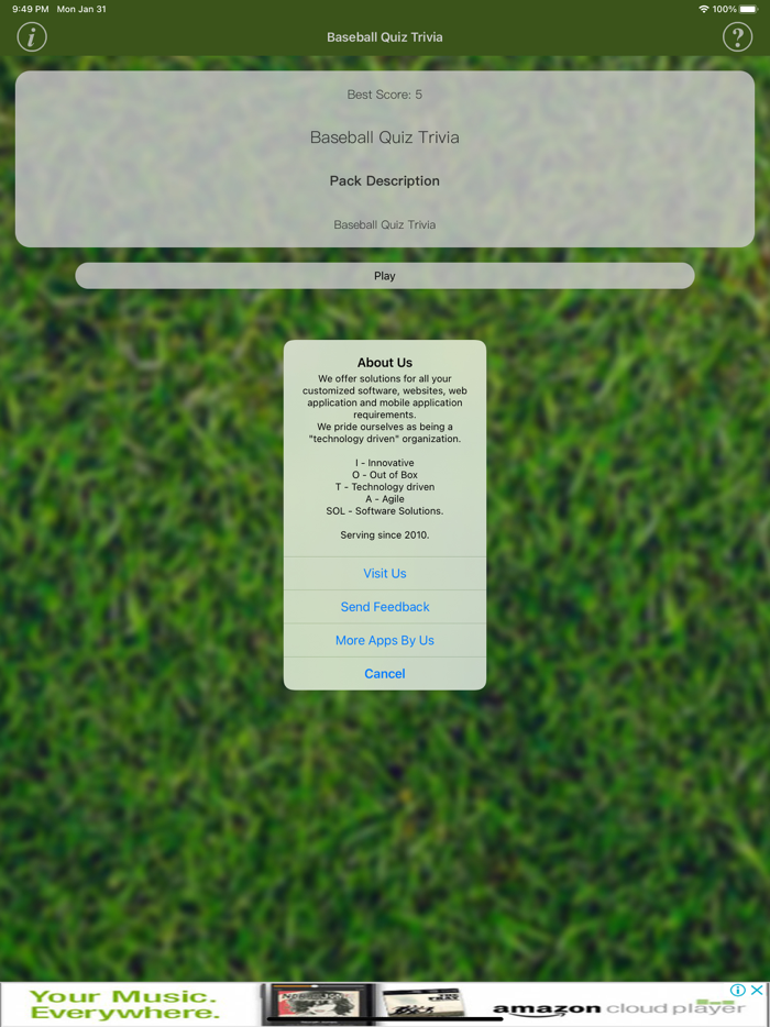 BaseBall Quiz Trivia