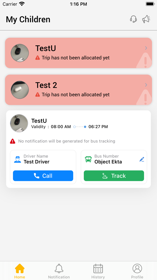 #2. School Bus Tracking Parent (iOS) By: SAHAJ INFORMATICS PRIVATE LIMITED