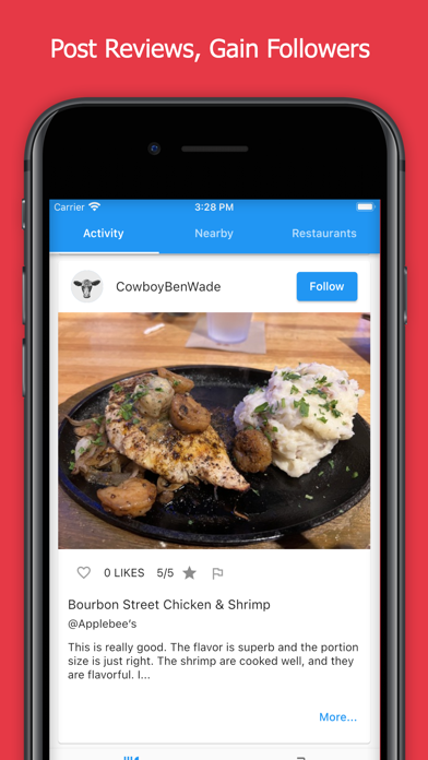 RateMyFood: Food Reviews Screenshot
