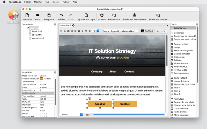 Screenshot #1 pour RocketCake Website Editor