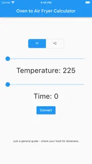 oven to air fryer calculator iphone screenshot 1