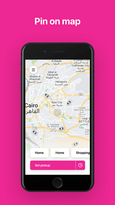Pink Taxi Egypt Screenshot 1 - AppWisp.com Pink Taxi Egypt Screenshot 1 - AppWisp.com