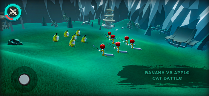 Banana Cat vs Apple Cat Battle